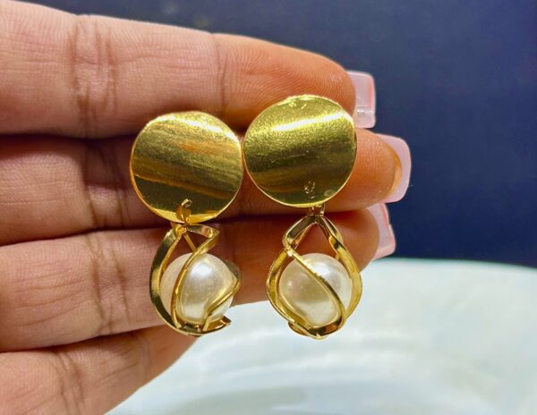 Diana Korean Pearl Drop Earrings