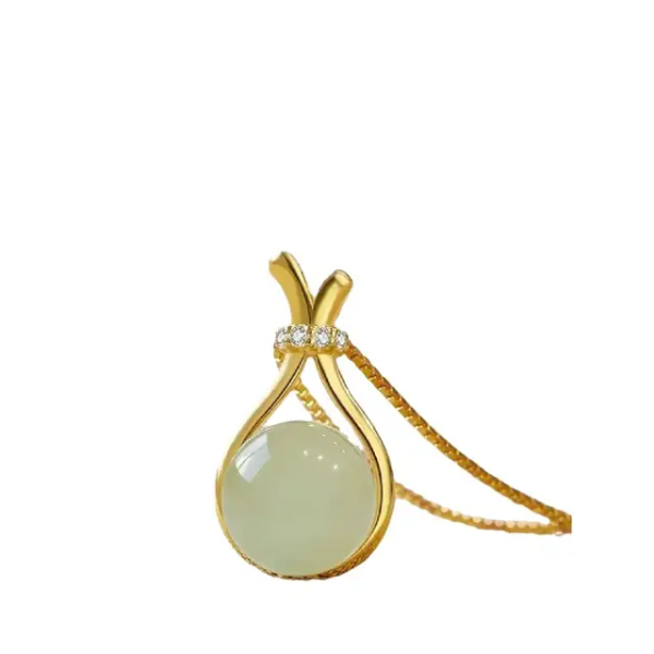Korean Olive Green Round Pendant - Image 6