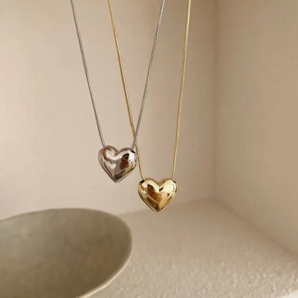 Korean Gold Plated Heart Pendant - Image 4