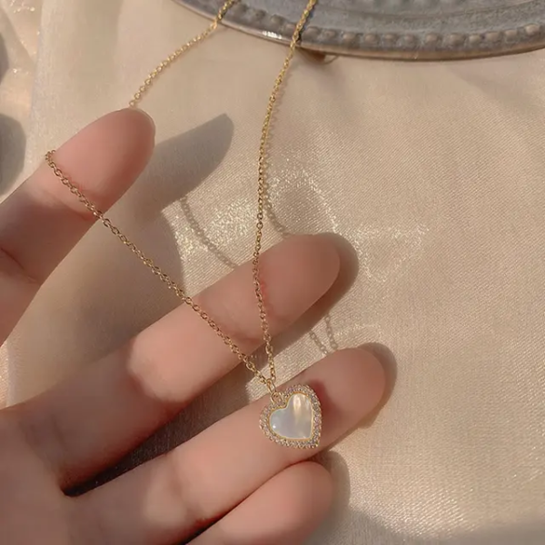 Korean Heart Gold Plated Pendant - Image 4