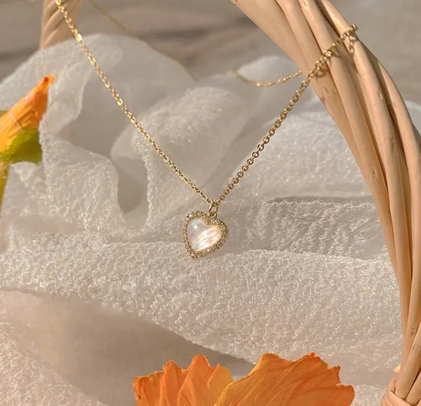 Korean Heart Gold Plated Pendant - Image 3