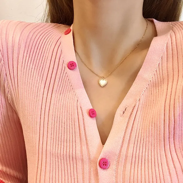 Korean Heart Gold Plated Pendant - Image 5