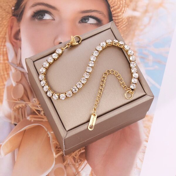 Zircon gold bracelet