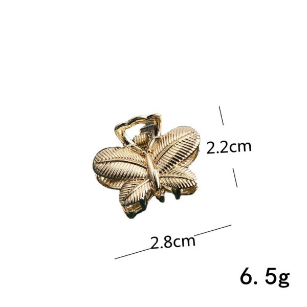Korean Gold Plated metal hair claws set of 2 - Image 2