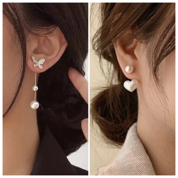 Korean Earrings combo set of 2 - Image 2