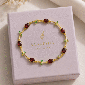 Tulip bracelet maroon