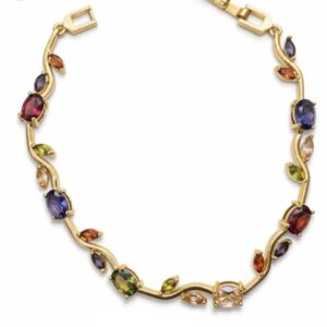 Multicolour tulip bracelet