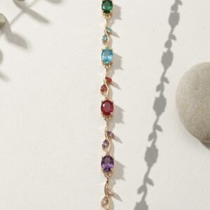 Multicolour tulip bracelet