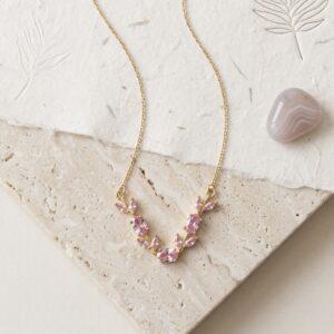 Pink Tulip Necklace