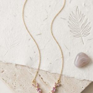 Pink Tulip Necklace