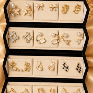 Korean Imported Earring Box -3 (set of -12)