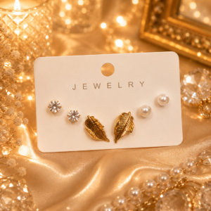 Korean minimal earrings set of -3
