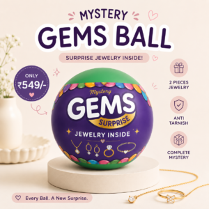 Gems Surprise Ball || 2 Anti-Tarnish Jewelry
