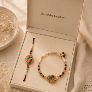 Bhaiya Bhabi colourful Rakhi  set -2