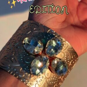 Golden Brass Cuff Bracelet